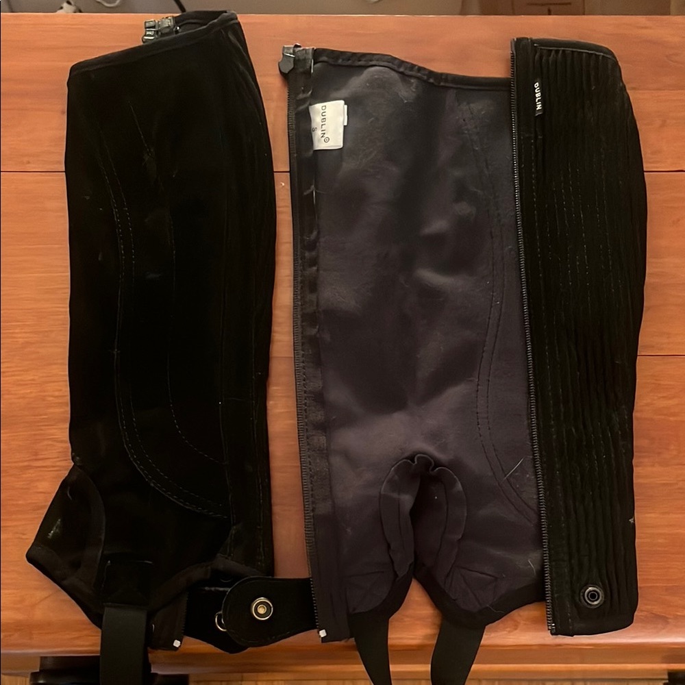 Children's Black Riding Chaps